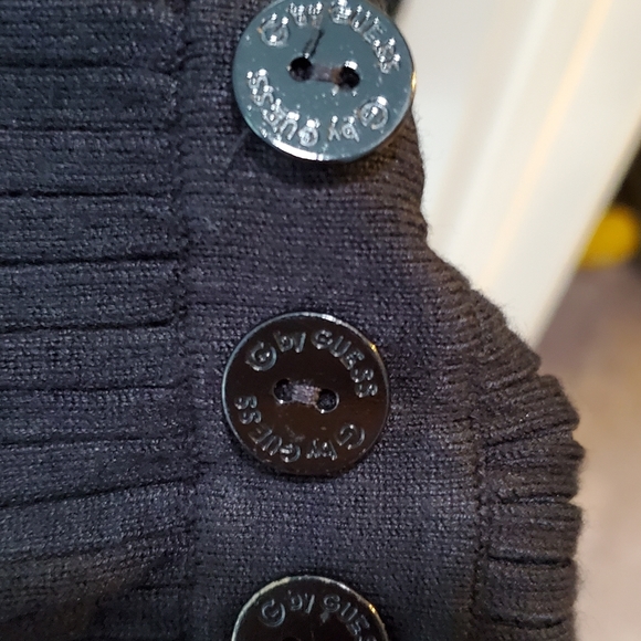 G by Guess stretchy black v sweater - Picture 3 of 3